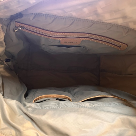 MZ Wallace Nylon Quilted Medium Metro Tote Bag - Taupe - Picture 10 of 11